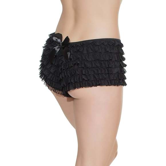 Booty Short- Coquette - 114 - Black - Picture 2 of 3